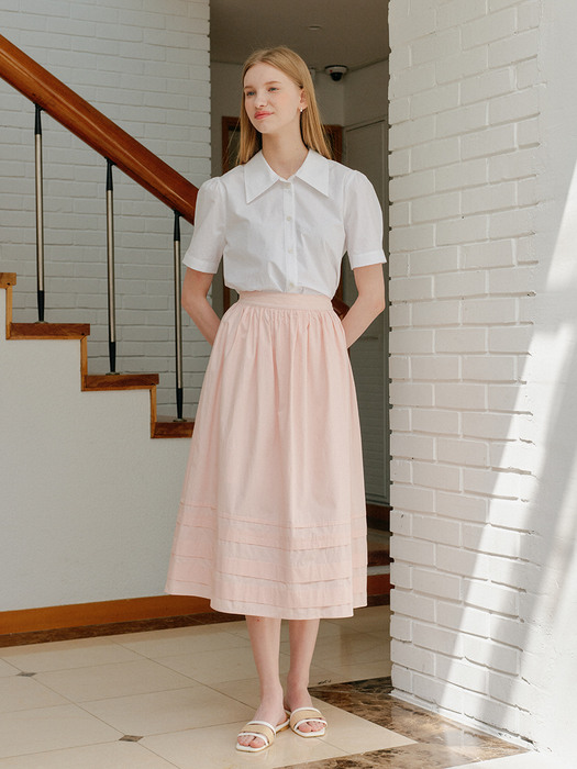 POINT LAYERED SKIRT_PINK