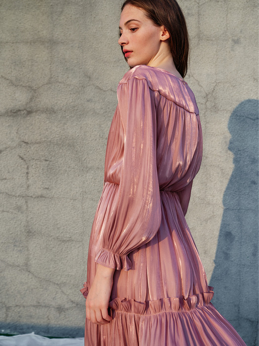 Ellasia Satin Long Dress_Pink