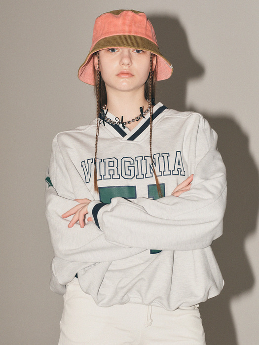 Colorblock corduroy bucket hat_3color