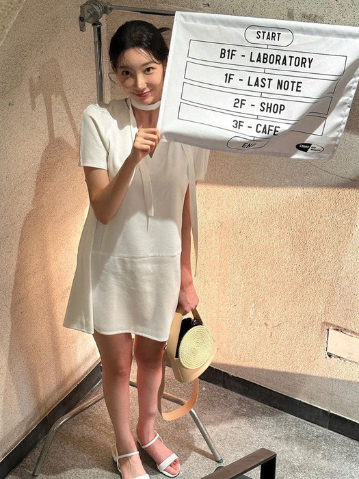 modern mini dress_white