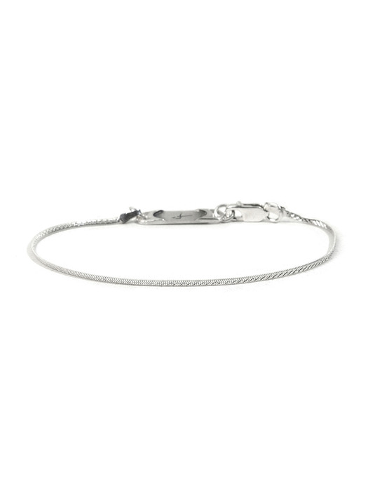 SILVER SLIM SNAKE CHAIN BRACELET