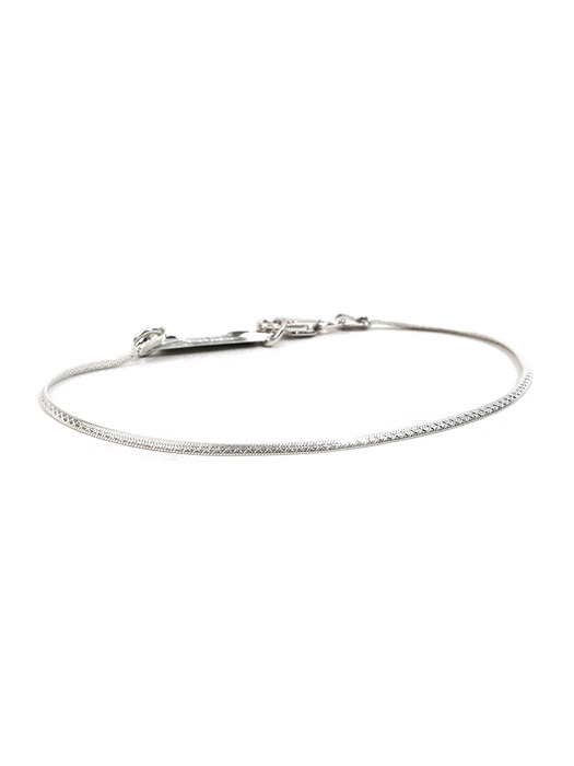 SILVER SLIM SNAKE CHAIN BRACELET