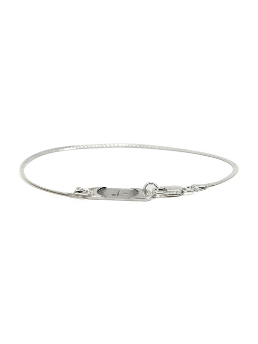 SILVER SLIM SNAKE CHAIN BRACELET