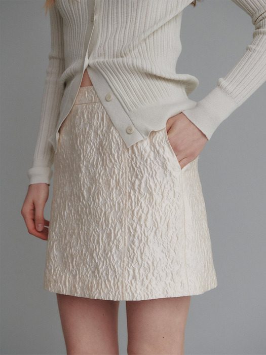 Jacquard Mini Skirt SW4SS620-9A