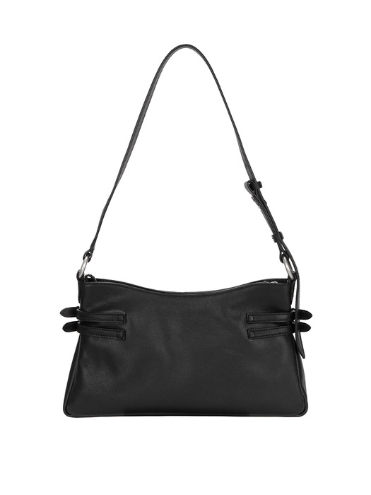 FLAT POCKET SHOULDER_black plain