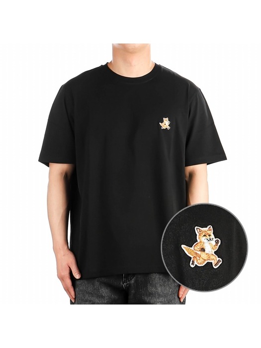 24SS (MM00125KJ0008 BLACK) 남성 스피디 폭스 반팔 티셔츠