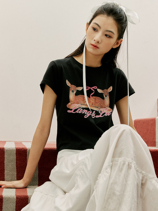 LIKE BAMBI T-Shirts(라이크 밤비)_BLACK