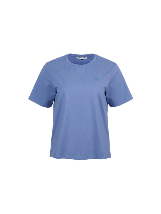 GNRL 실켓 스판 티셔츠 [BLUE] / WBD1L01503