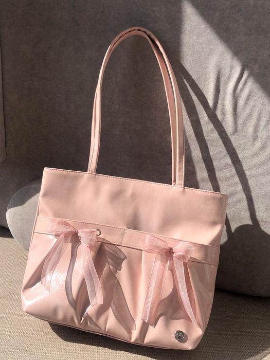 Easy ribbon bag_powder pink