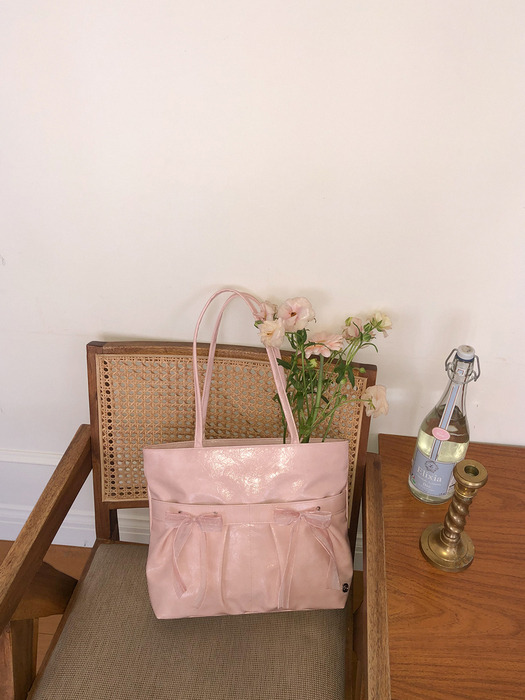 Easy ribbon bag_powder pink