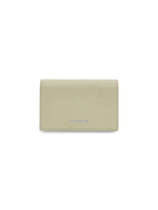 Accordion suede card hoder (아코디언 스웨이드 카드 홀더) - Beige