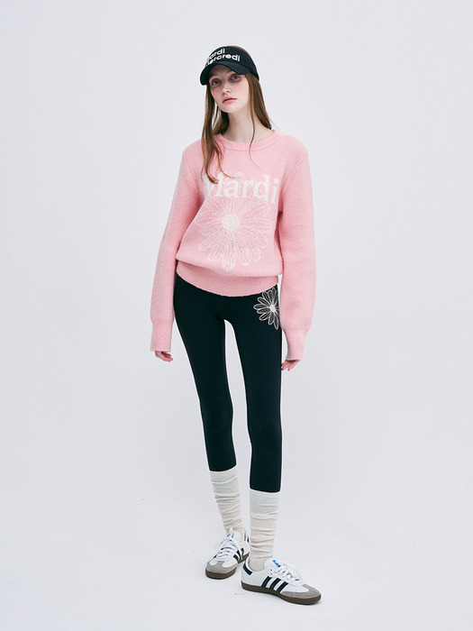 MOHAIR BLENDED KNIT PULLOVER_LIGHT PINK IVORY