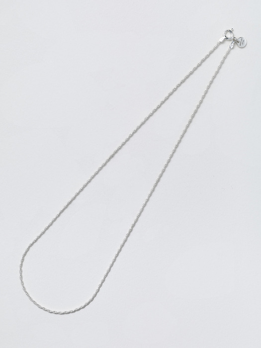 Thin Rope Necklace (Silver925)(2color)