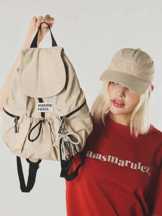 mini ver. flap backpack _ Beige