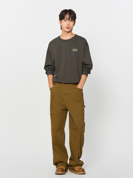 MAN 와이드 워크 팬츠 [OLIVE KHAKI] / SBD3M11001