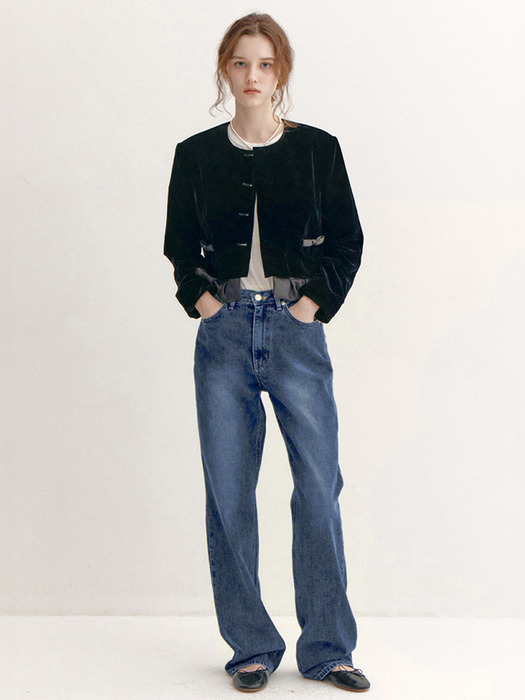 Heart Pocket Denim Pants_Relaxed Fit