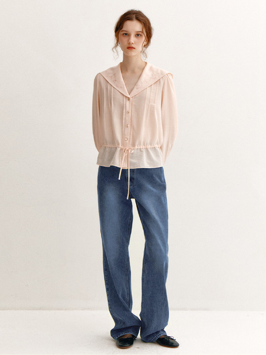 Heart Pocket Denim Pants_Relaxed Fit