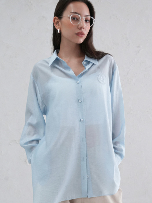 Minou Back Slit Shirt - 5COL