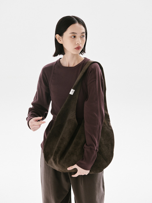 Half moon bag_BROWN