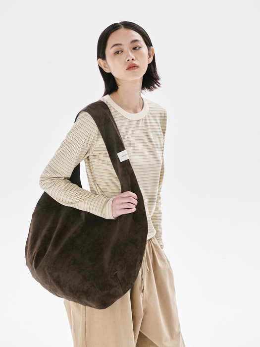 Half moon bag_BROWN