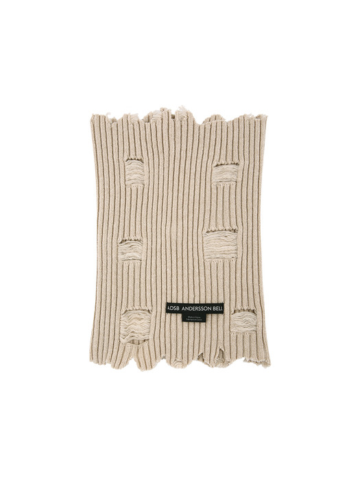 UNISEX ROGHEN WOOL NECK WARMER aaa421u(BEIGE)