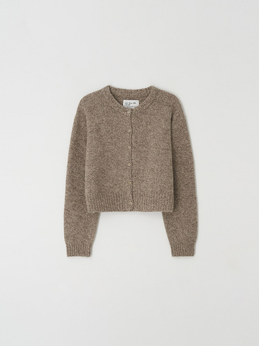 shetland cardigan - beige