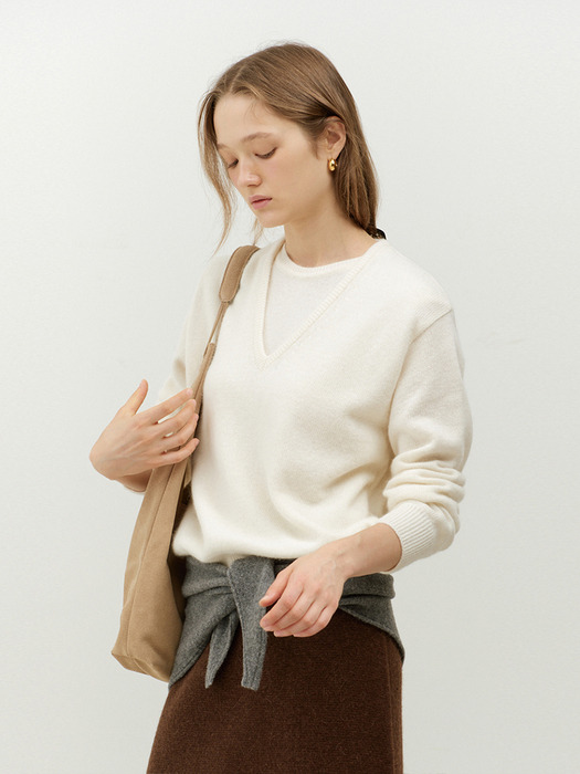 Layered Knit(Ivory)