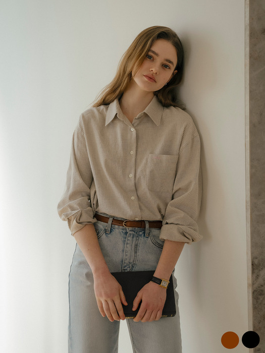 [여울 Pick]Timeless slim buckle leather belt_[2color]