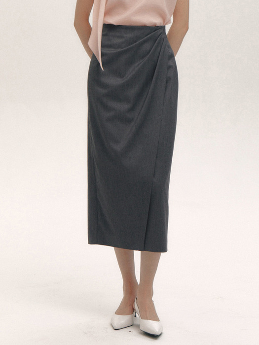 Diana Drape Skirt(3color)