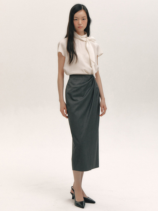 Diana Drape Skirt(3color)