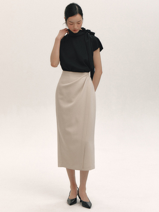 Diana Drape Skirt(3color)