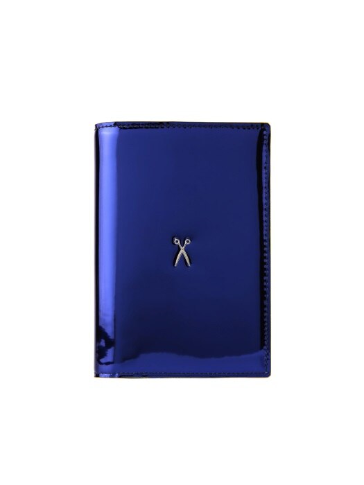 Easysafe Flap It Passport Wallet Mirror Blue