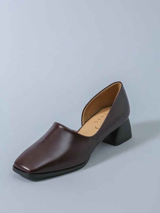 Square Pumps_Red Brown HS1709