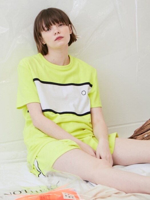 Summer terry t-shirt [blue,neon]