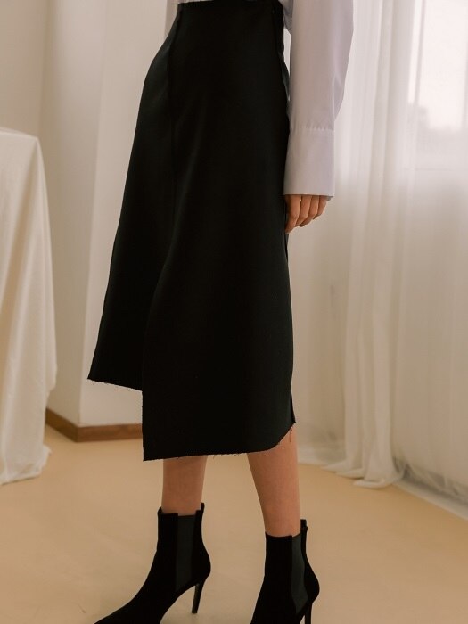 Bias Skirt - black