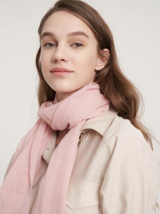 Solid linen cotton scarf 4color