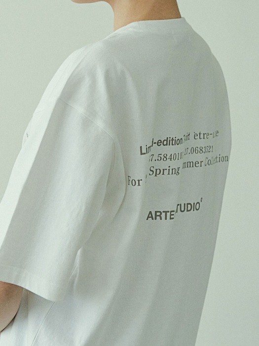 20s Oversize lettering t-shirt(WHITE)