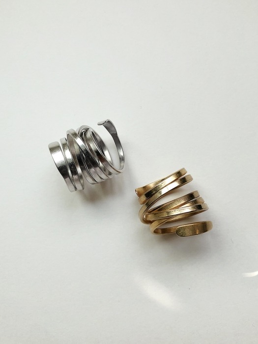 Chunky coil Ring (2color)