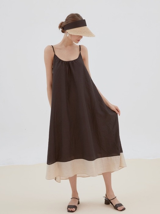 blossom sleeveless dress[black]