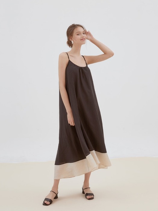 blossom sleeveless dress[black]