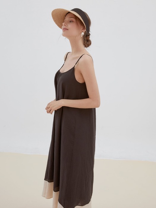 blossom sleeveless dress[black]