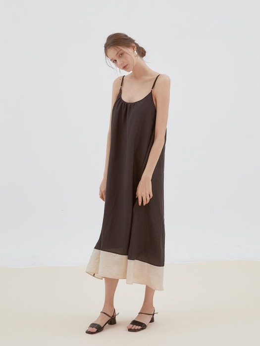 blossom sleeveless dress[black]
