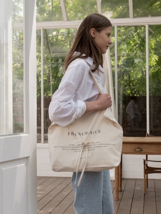 NICE citybag (ivory+black)