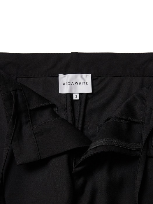 OVERTURE WIDE TROUSERS-BLACK