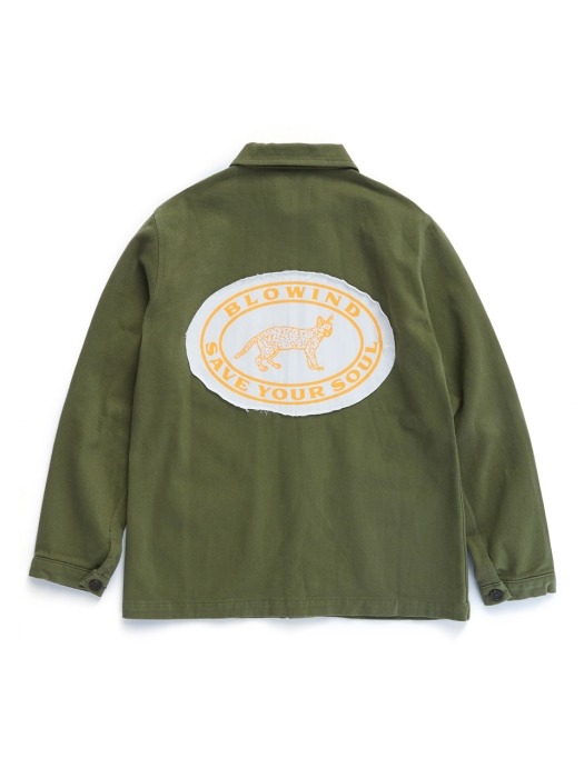 5P Heavy Cotton jacket( Olive drab)