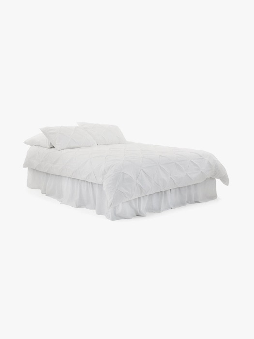 Pinch duvet cover - white