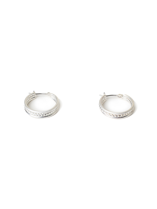 HS014 circular twisted ring earrings