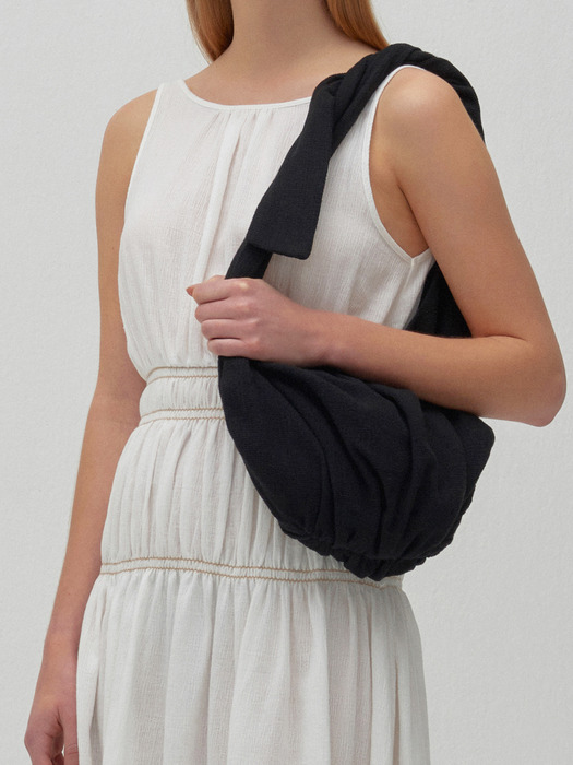 SHOULDER TIE BAG (black)