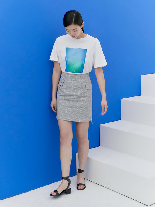 Check Mini Skirt - Blue (KE0527M01P)