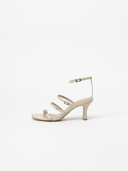 Eleanor Strap Sandals in Ivory